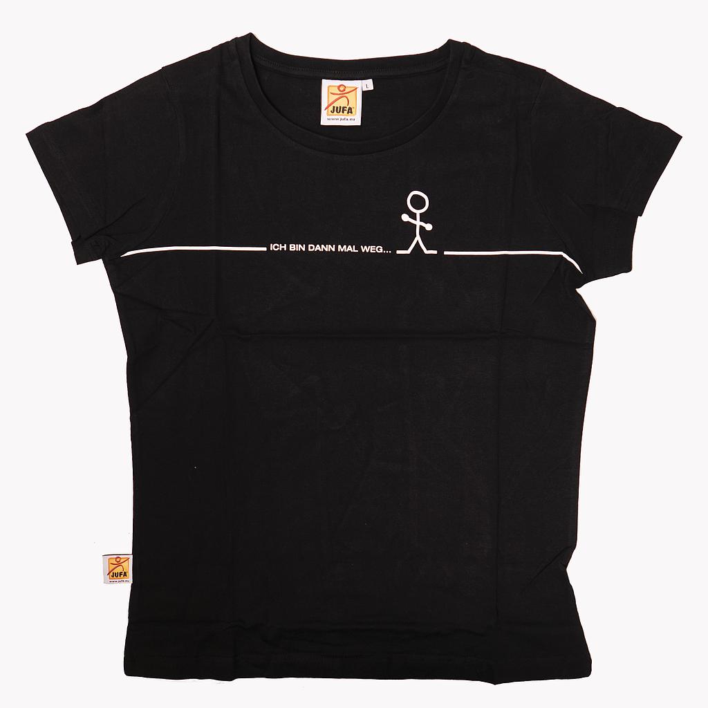 M4202 T-Shirt Herren "Bin mal weg" M (schwarz)