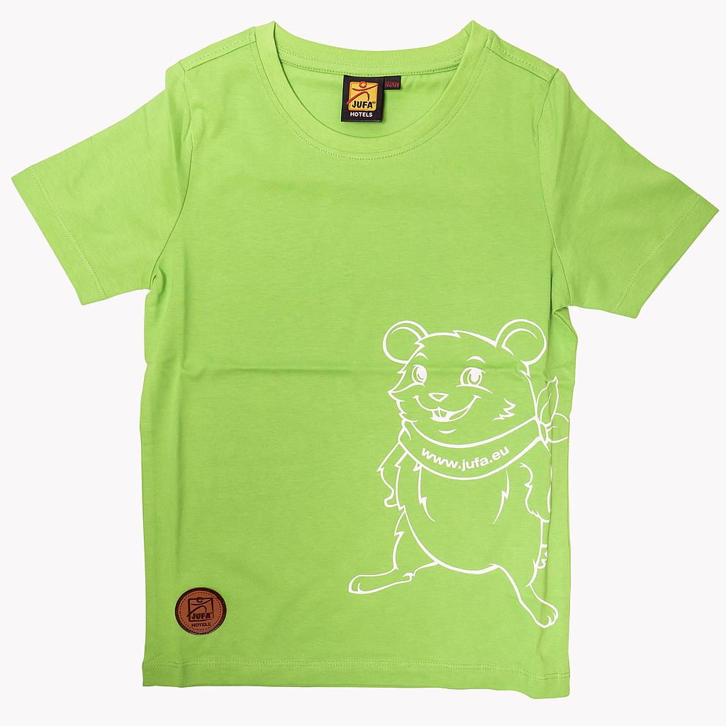 M4311 T-Shirt Kinder "Hamster" 98/104 (grün)